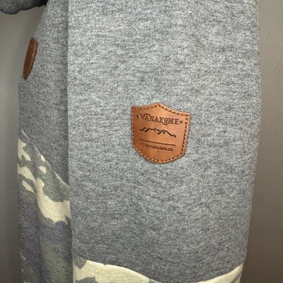 Wanakome Camo Green/Purple/Grey/Black XL Hoodie - Picture 3 of 4